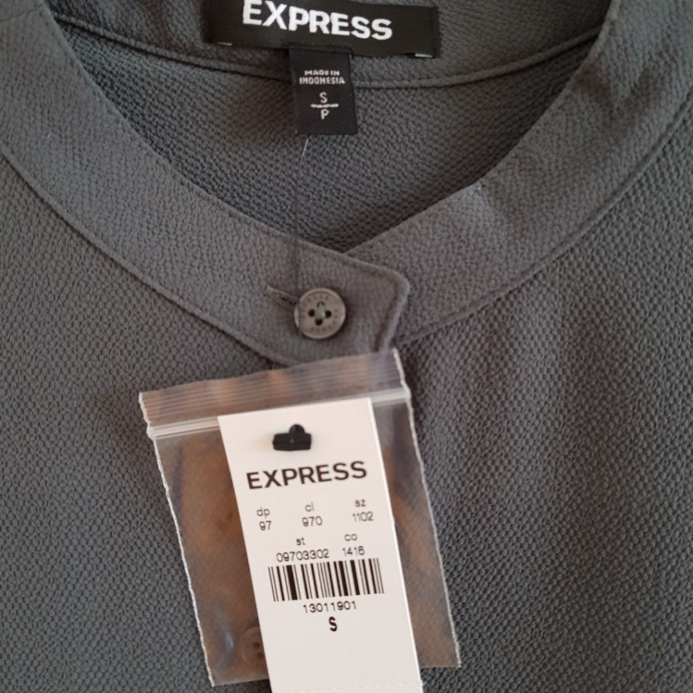 EXPRESS Oversized Stand Collar Shirt NWT - Picture 5 of 5
